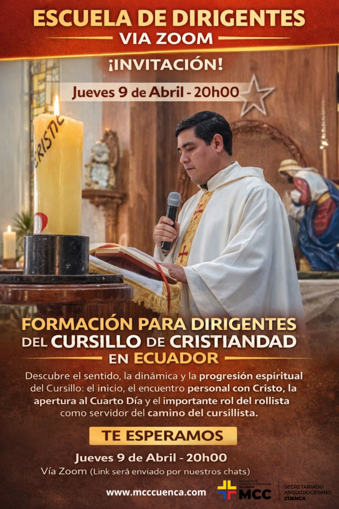 Escuela de Dirigentes del MCC de Cuenca con el Padre Segundo Paredes