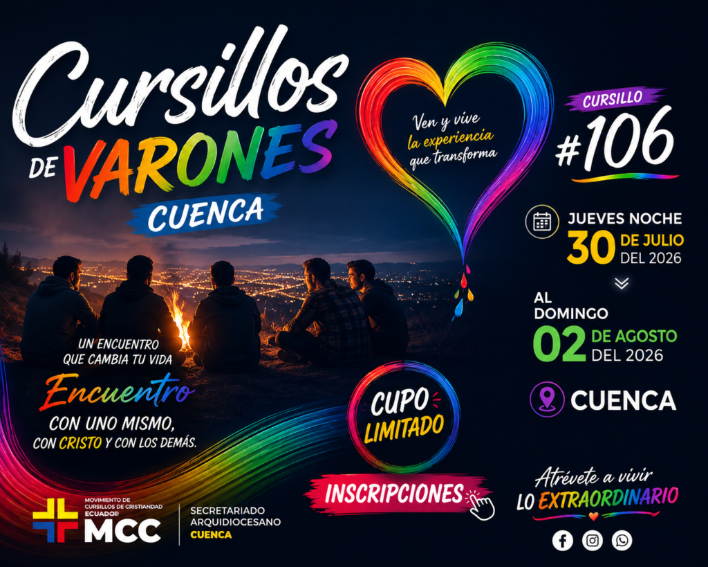 Vive un retiro para Varones, vive tu vida.